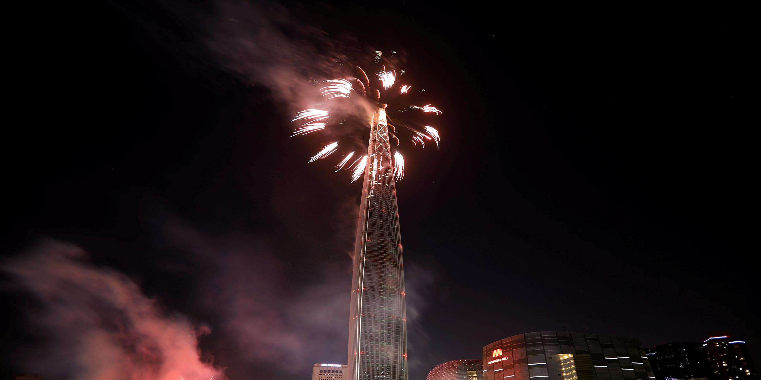 Feuerwerk in Seoul
