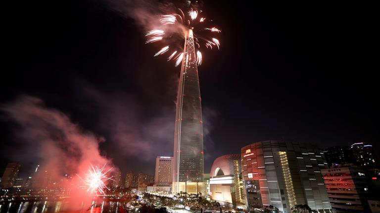 Feuerwerk in Seoul