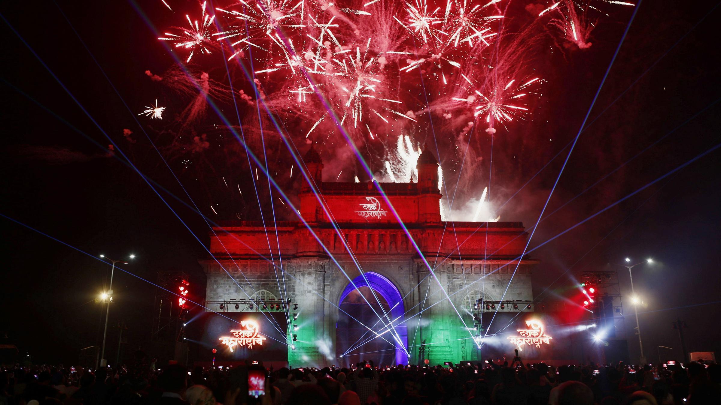 Silvester in Mumbai, Indien