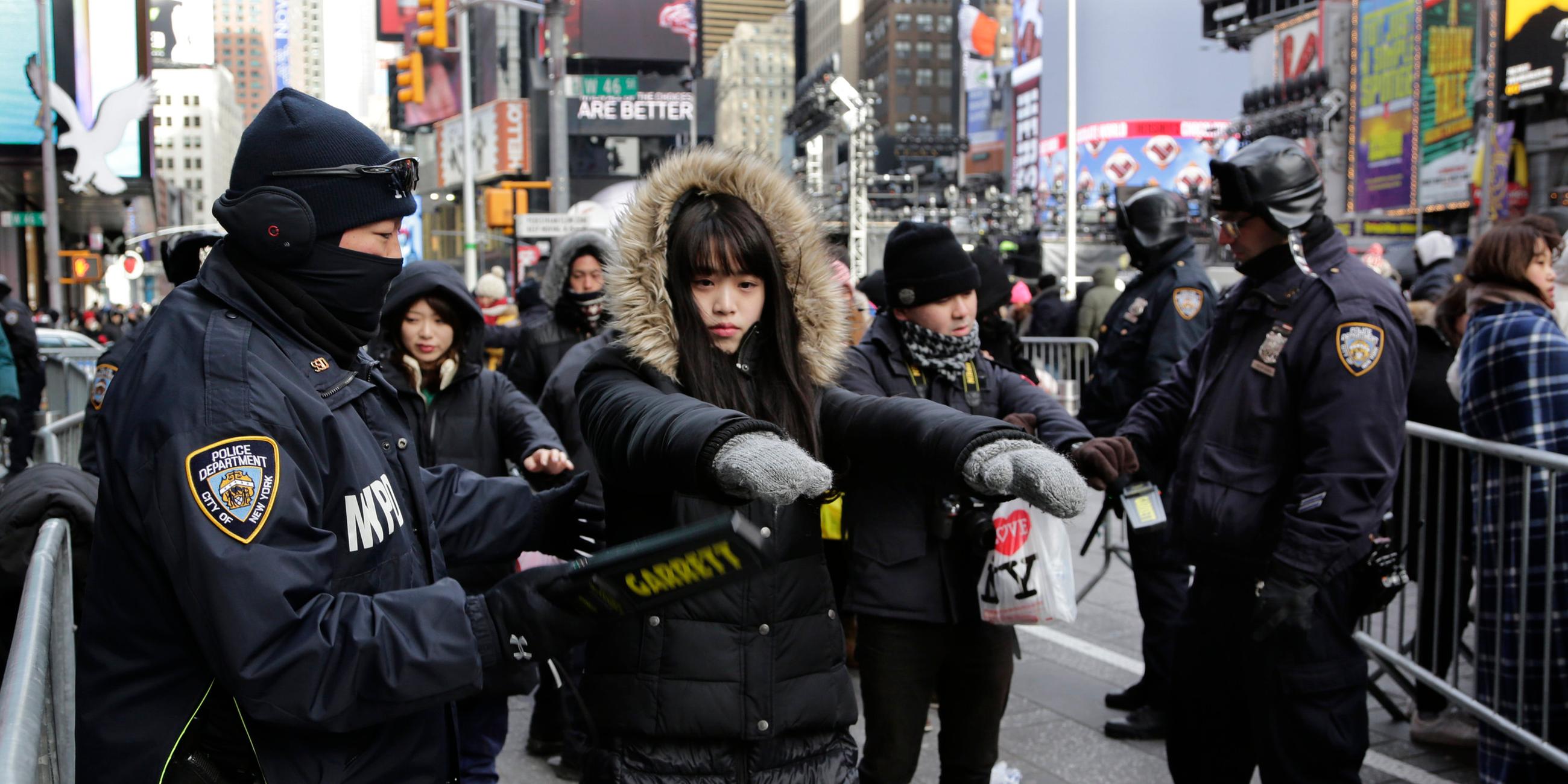 Gewohnt hoch: Sicherheitsvorkehrungen in New York