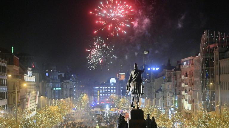 Feuerwerk in Prag
