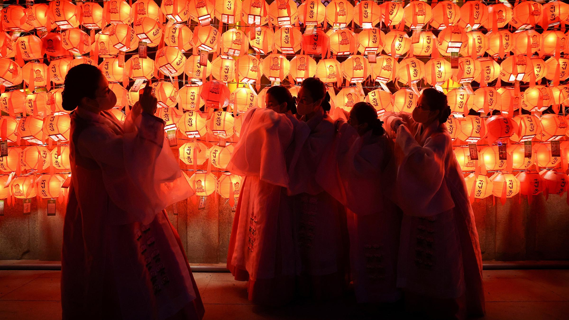 Neujahrsfeier in Seoul, Südkorea