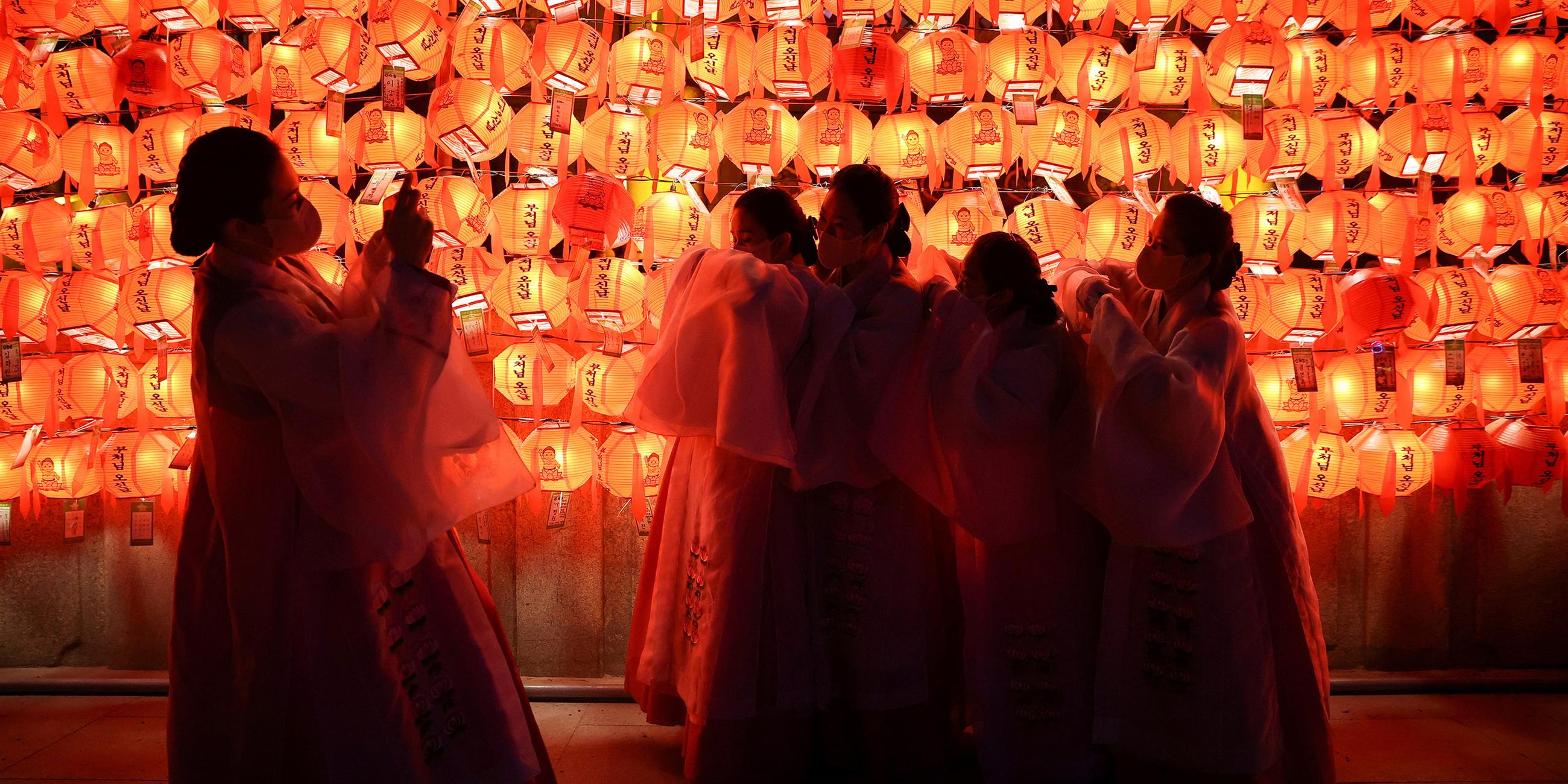 Neujahrsfeier in Seoul, Südkorea