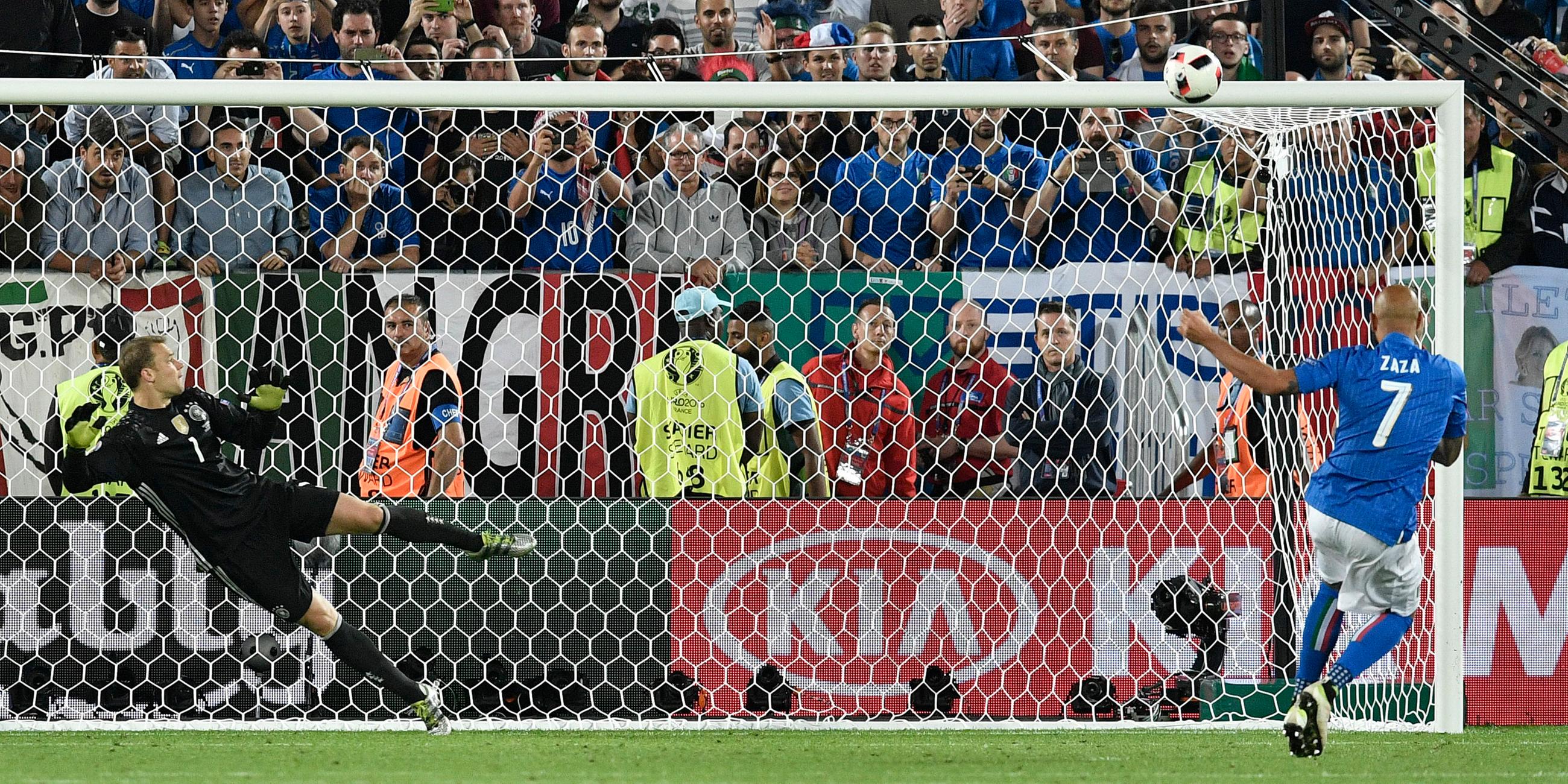 Simone Zaza verschiesst im Elfmeterschiessen des EM-Viertelfinale gegen Deutschland 2016
