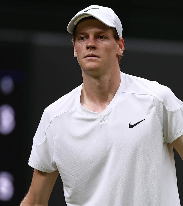 Jannik Sinner im Wimbledon-Viertelfinale 2024 gegen Daniil Medvedev