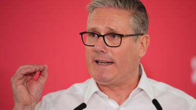 London: Premierminister Sir Keir Starmer hält eine Rede