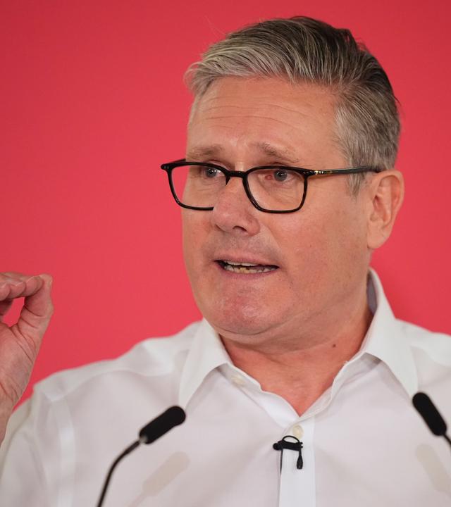 London: Premierminister Sir Keir Starmer hält eine Rede