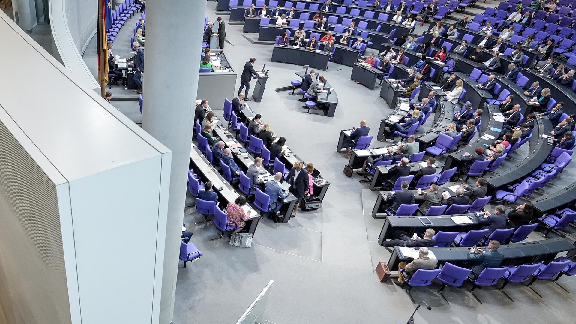 Plenarsaal des Deutschen Bundestages