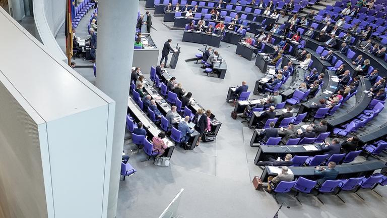 Plenarsaal des Deutschen Bundestages