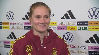 DFB-Kapitänin Sjoeke Nüsken im ZDF-Interview