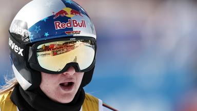 Ski Alpin-Weltcup: Die deutsche Emma Aicher im Zielraum