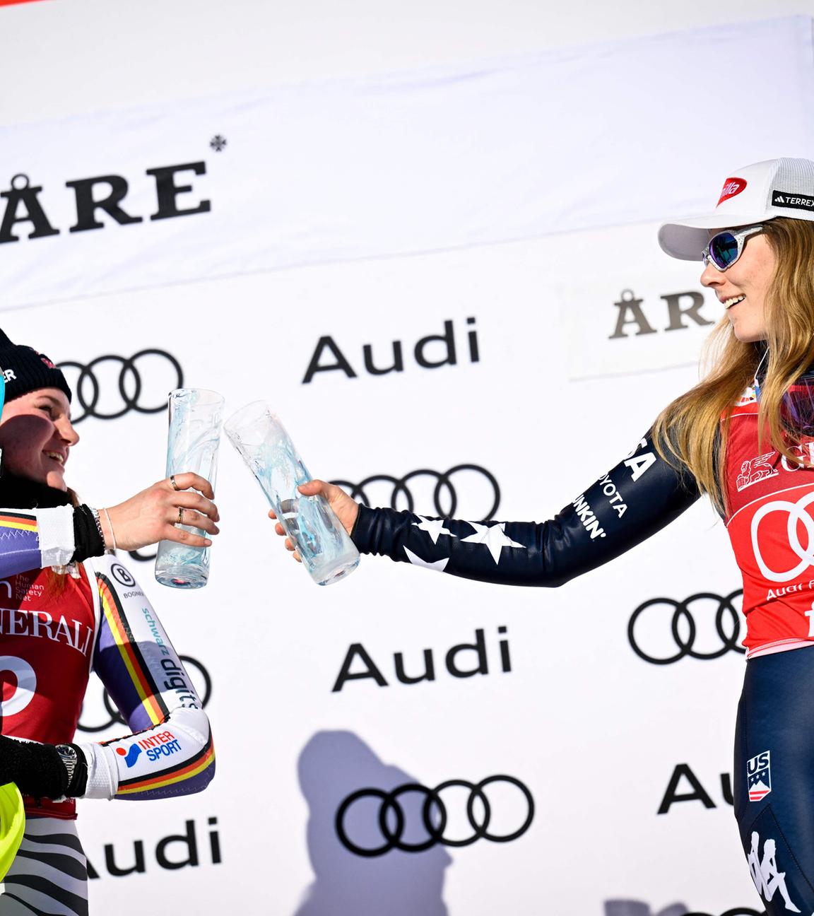 Ski Alpin: Women's World Cup: Emma Aicher und Mikaela Shiffrin