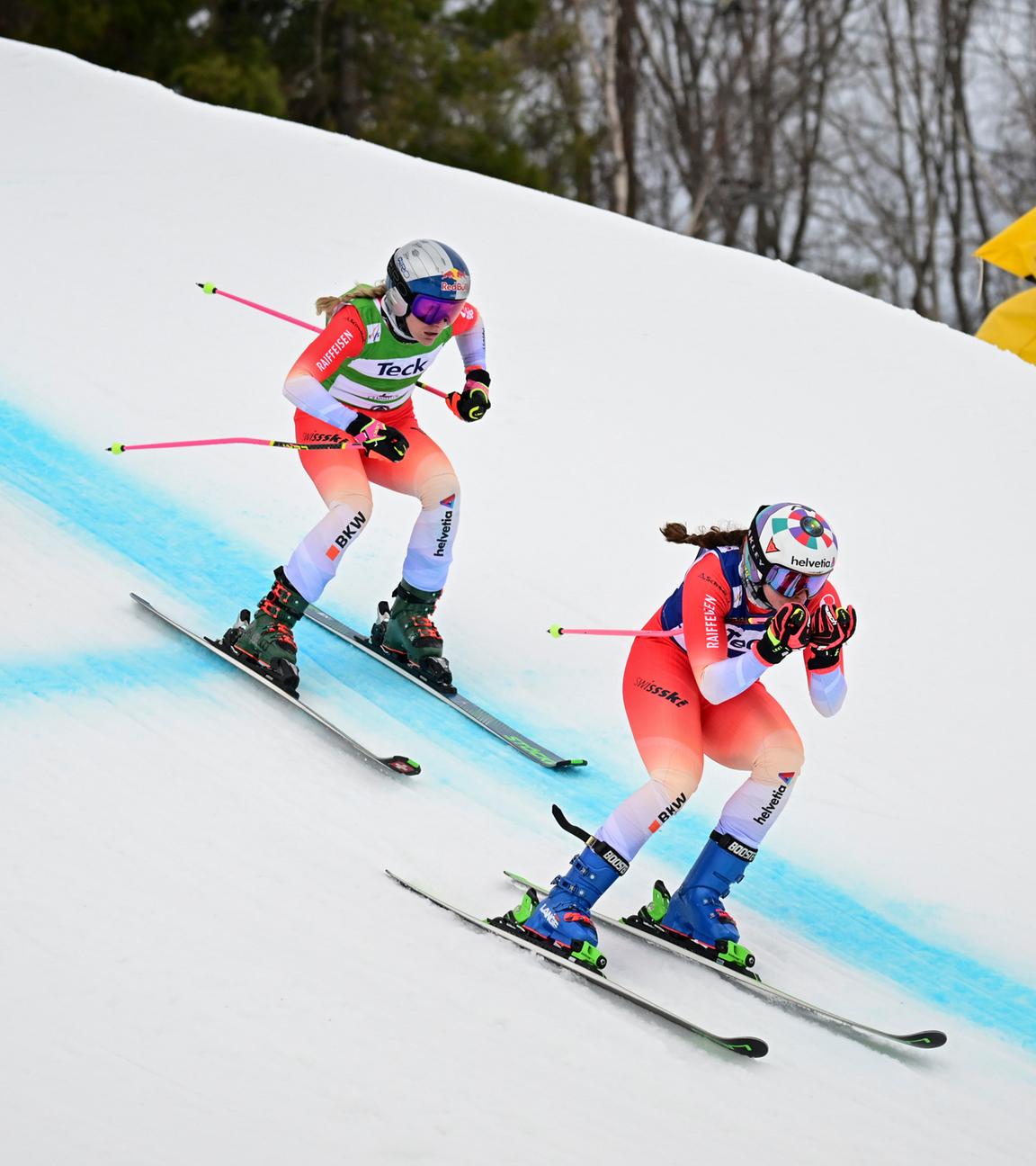 Fanny Smith, Daniela Maier und Mylene Ballet Baz am 21.03.26