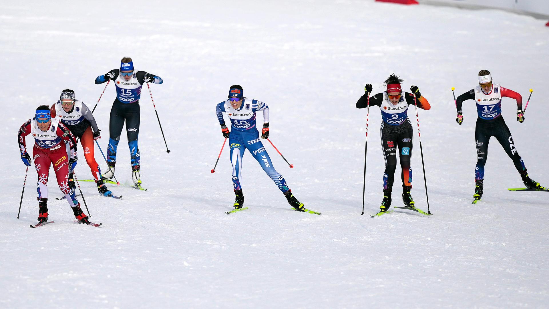 Ski nordisch, Langlauf der Frauen in Trondheim