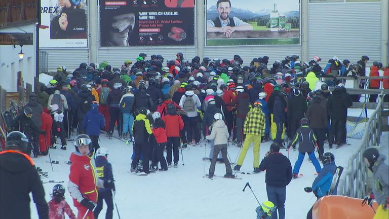 Ski-Winter in den Alpen