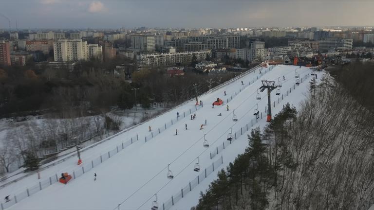 Skipiste in Warschau