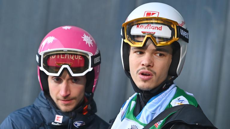 Skispringen: Felix Hoffmann und Philipp Raimund.