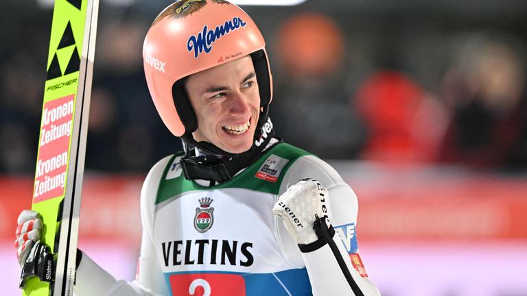 Skispringen: Stefan Kraft bei der Vierschanzentournee in Oberstdorf.
