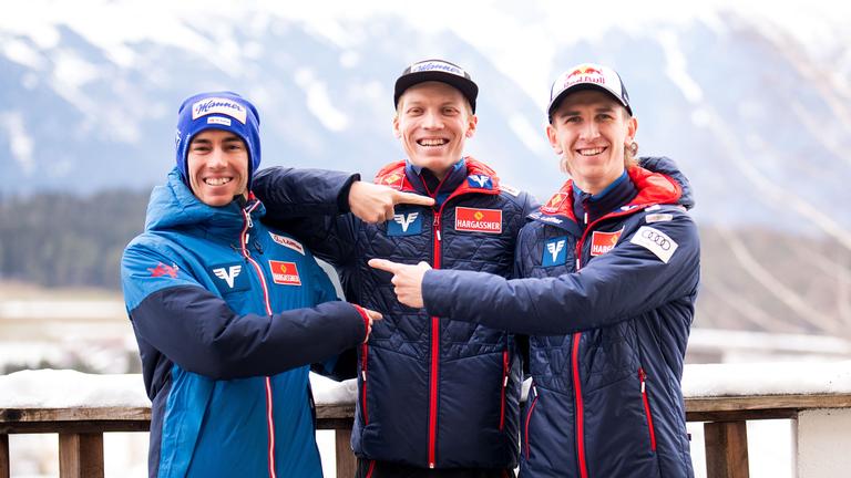 Stefan Kraft, Jan Hörl und Daniel Tschofenig (v.l.n.r.)