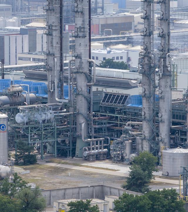 Blick auf das Werksgelände der SKW Piesteritz GmbH