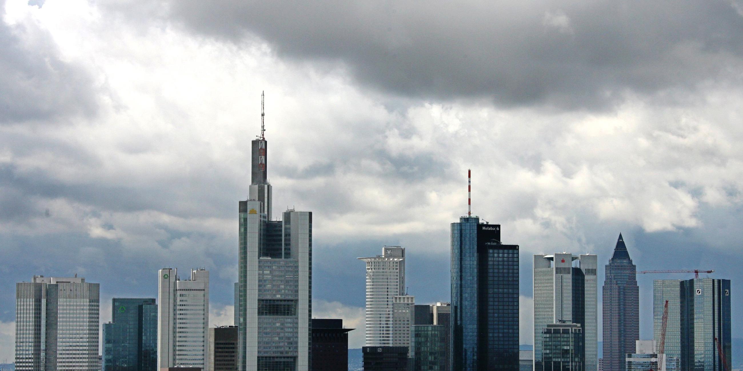 Hochhäuser der Banken in Frankfurt am Main