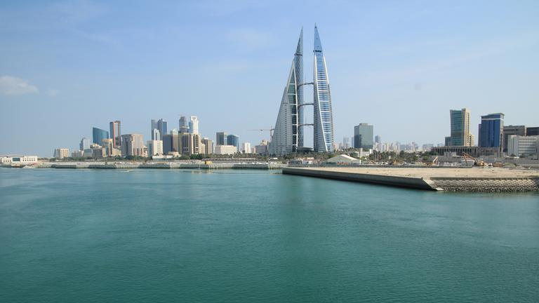 Blick auf die Skyline von Manama am 07.11.2022 in Bahrain. 