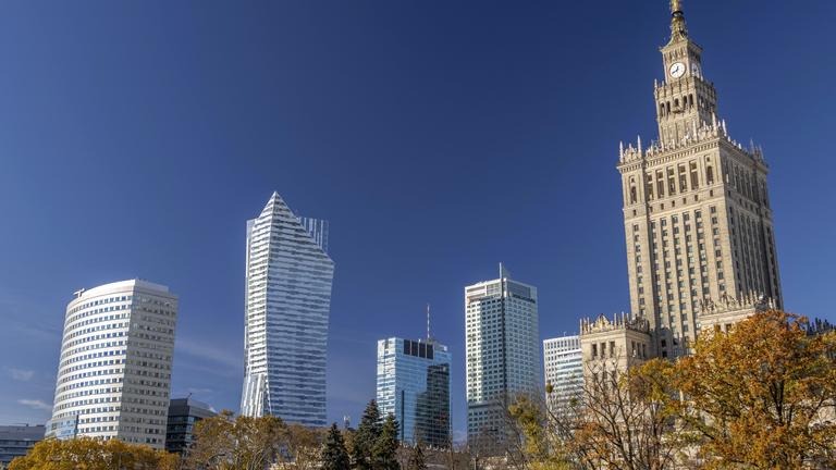 Skyline in Warschau