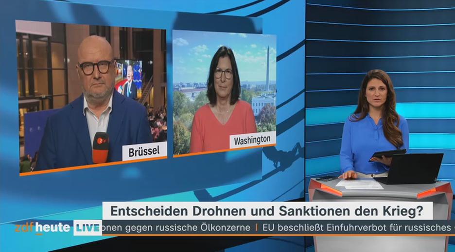 ZDF-Korrespondenten Ulf Röller und Heike Slansky