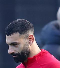 Mohamed Salah and Manager Arne Slot