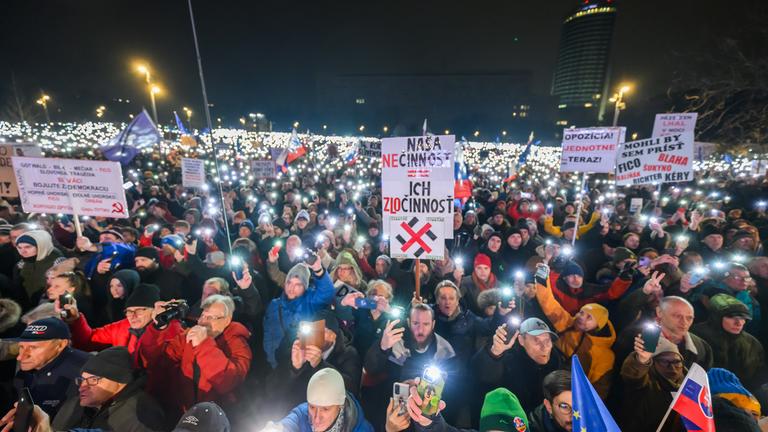 Proteste in Bratislava