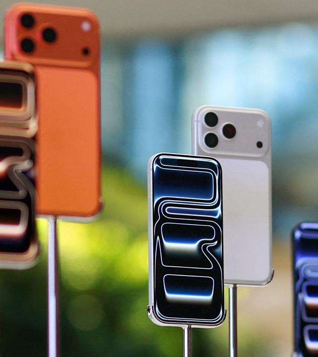 Smartphones von Apple, aufgenommen am 19.09.2025