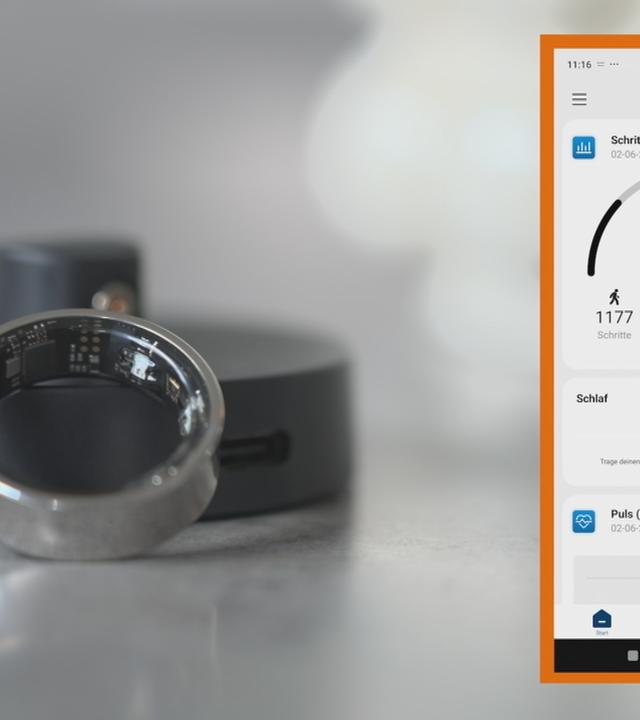 Smart-Ring und getrackte Fitnessdaten