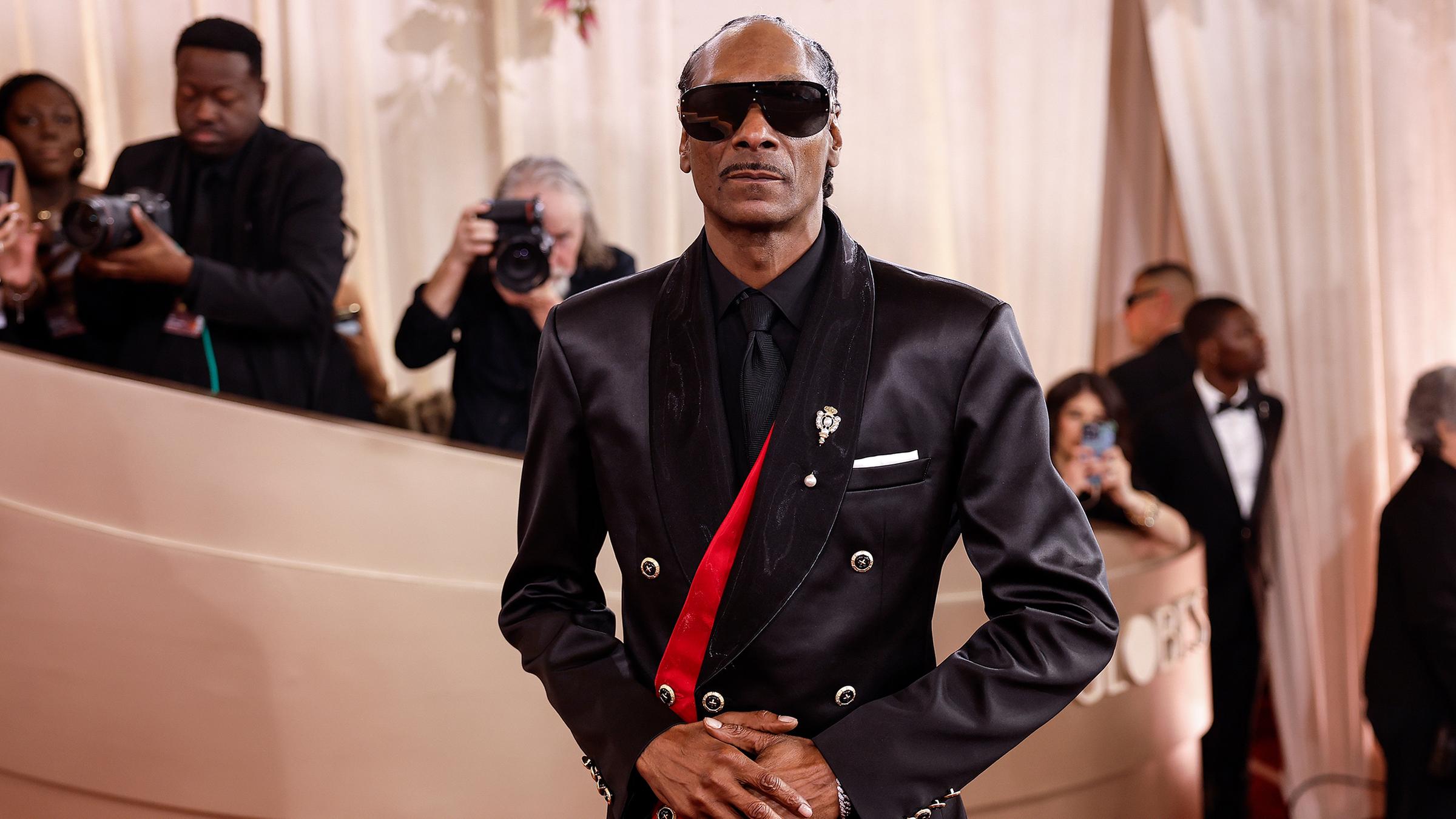 Snoop Dogg bei einer öffentlichen Veranstaltung. 