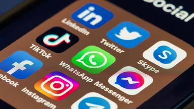 Soziale Netzwerk-Apps auf dem Smartphone