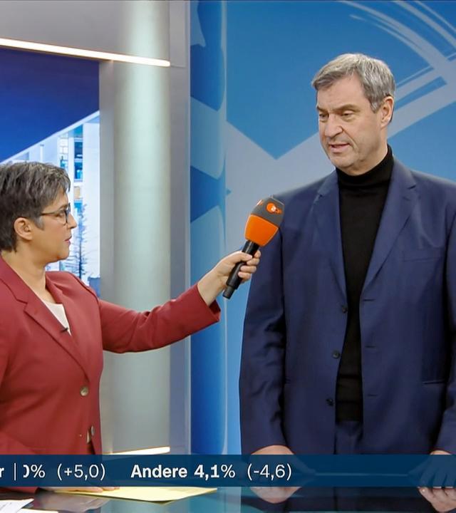 Söder von der CSU mit einer Reaktion zur Bundestagswahl 2025.
