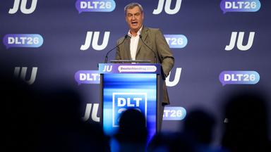 Markus Söder, Ministerpräsident des Landes Bayern, spricht beim Deutschlandtag der Jungen Union.