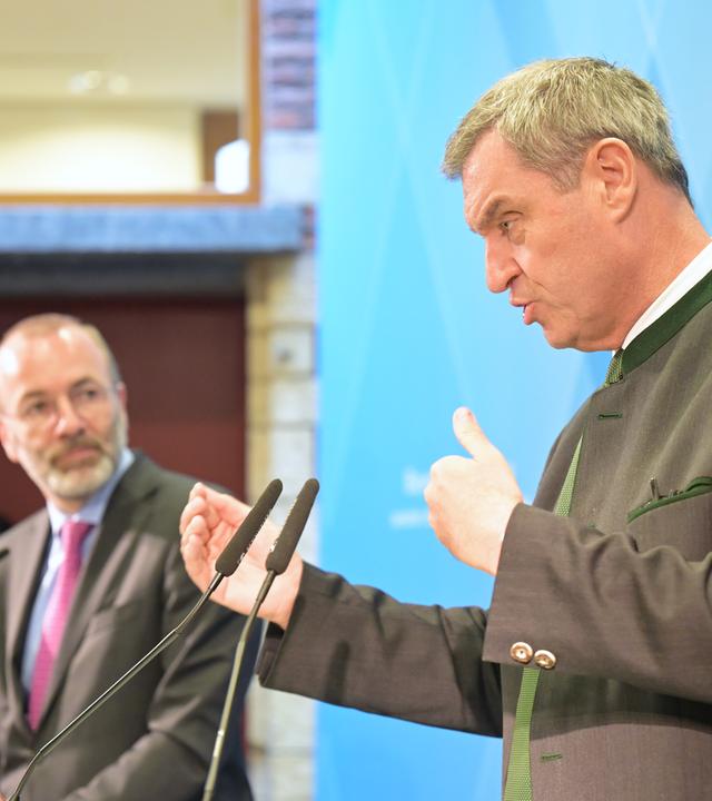Markus Söder und Manfred Weber
