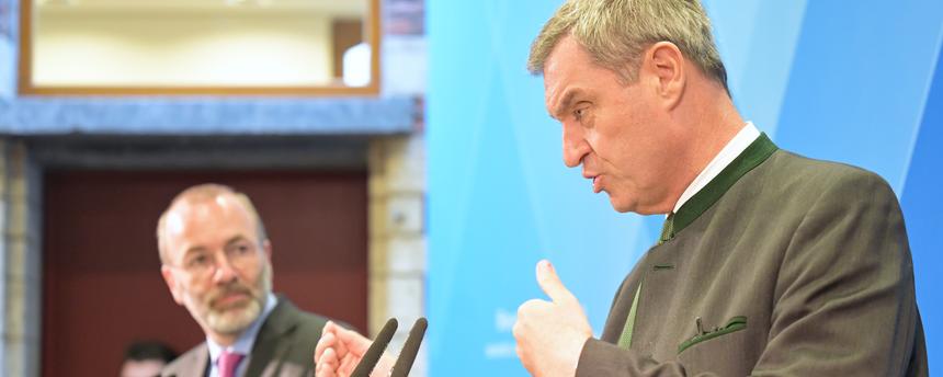 Markus Söder und Manfred Weber
