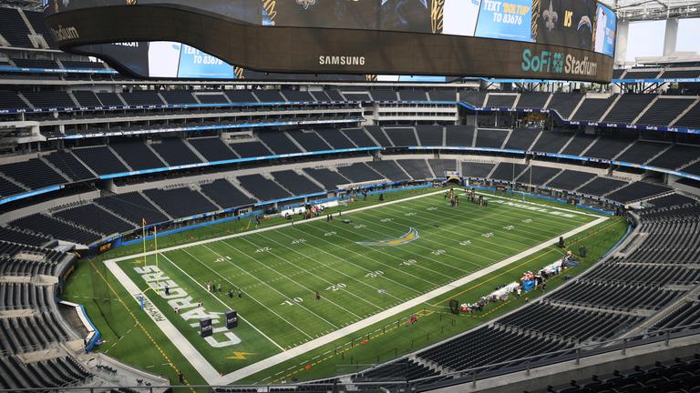 Innenansicht des Sofi-Stadions in Los Angeles