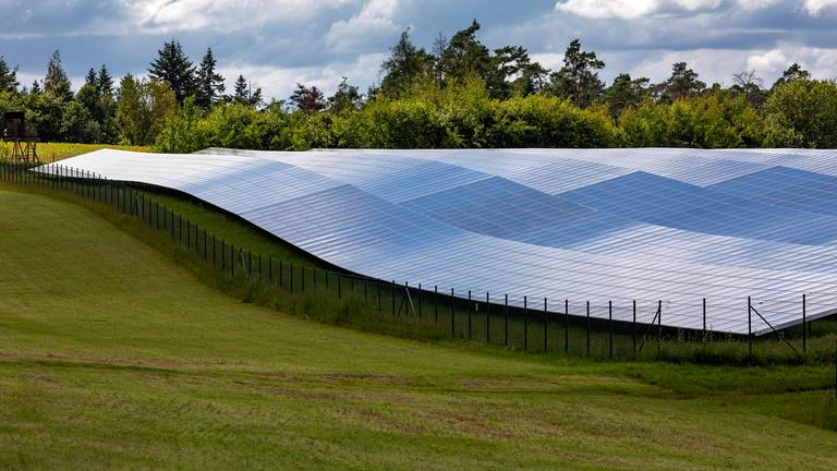 Solarpark im Steigerwald
