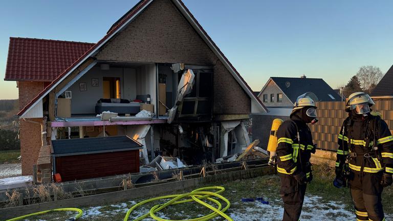 Verwüstetes Haus in Schönberg, Schleswig-Holstein