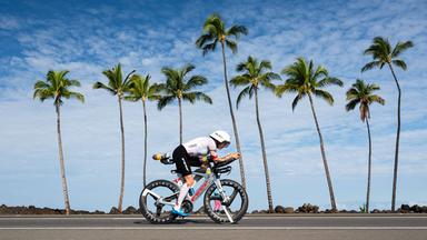 Die norwegische Triathletin Solveig Lovseth während des Ironman-Triathlons auf Hawaii am 11. Oktober 2026.