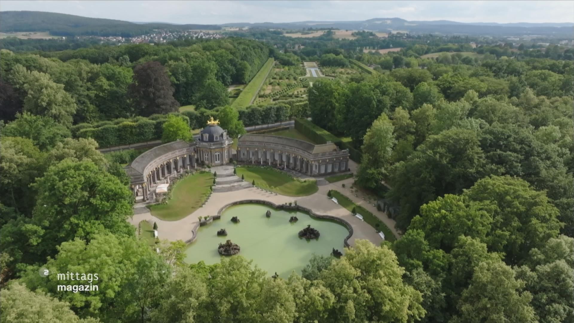 Garten aus der Vogelperspektive