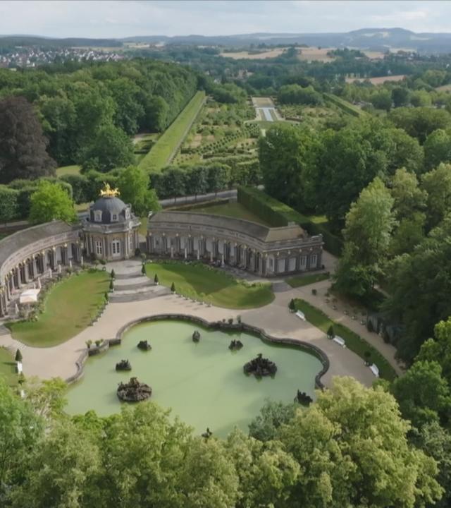 Garten aus der Vogelperspektive