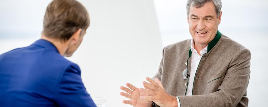 Berlin direkt - Sommerinterview 2026 - Markus Söder, CSU-Vorsitzender, im Gespräch mit Wulf Schmiese