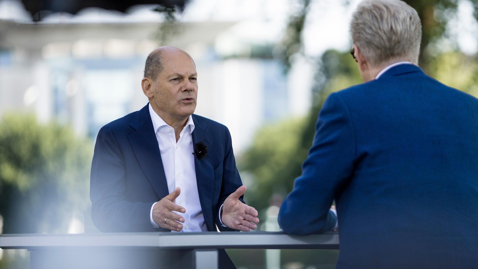 ZDF-Sommerinterview mit Olaf Scholz