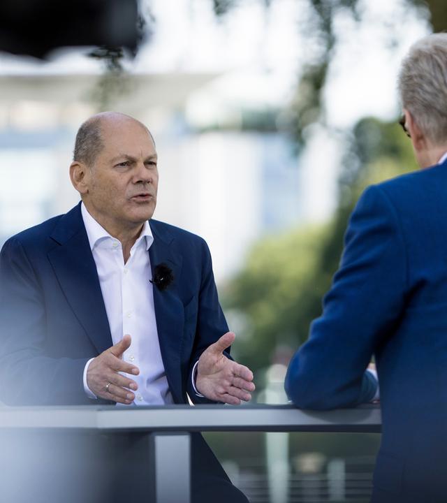 ZDF-Sommerinterview mit Olaf Scholz