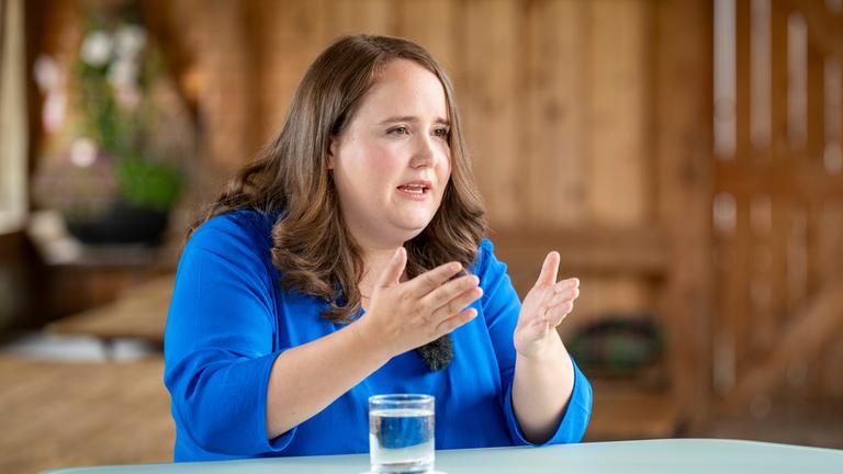 Sommerinterview mit Ricarda Lang am 21.07.2024.