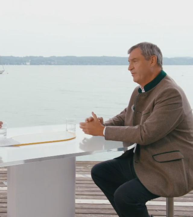Markus Söder im Sommerinterview mit Wulf Schmiese.