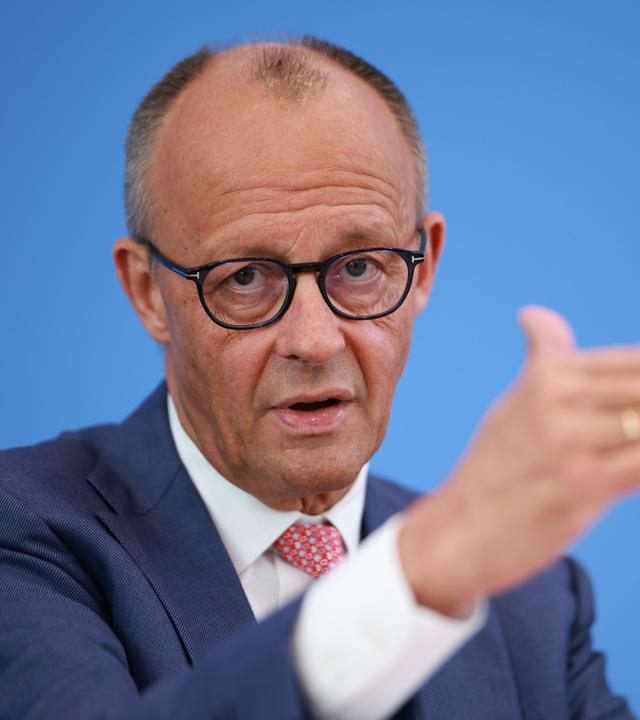 Bundeskanzler Friedrich Merz bei der Sommerpresssekonferenz